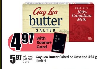 FreshCo Gay Lea Butter Salted or Unsalted 454 g offer