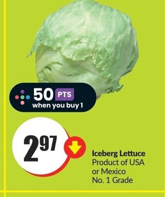 FreshCo Iceberg Lettuce offer