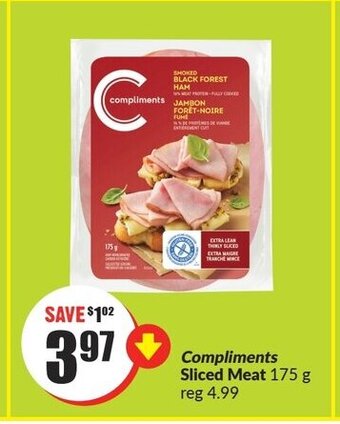FreshCo Compliments Sliced Meat 175 g offer