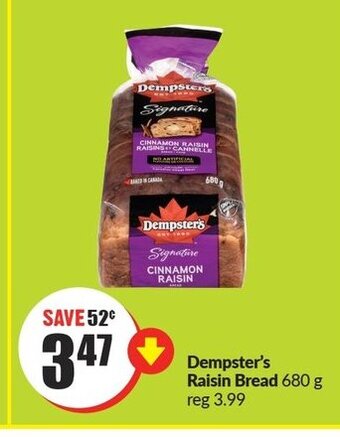 FreshCo Dempster's Raisin Bread 680 g offer