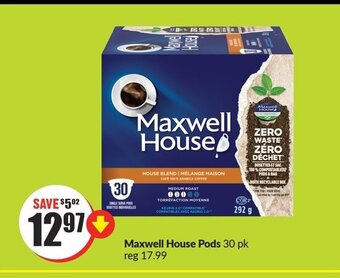 FreshCo Maxwell House Pods 30 pk offer