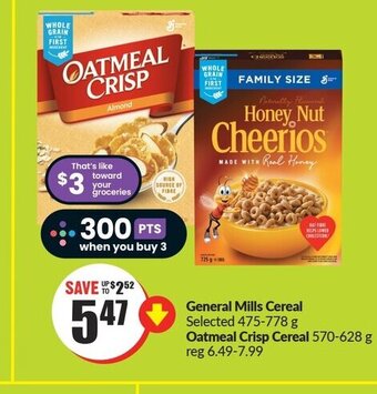 FreshCo General Mills Cereal Selected 475-778 g offer