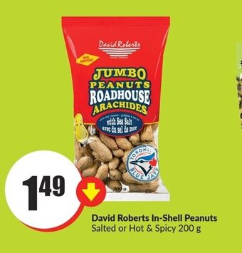 FreshCo David Roberts In-Shell Peanuts Salted or Hot & Spicy 200 g offer