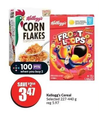 FreshCo Kellogg's Cereal Selected 227-440 g offer