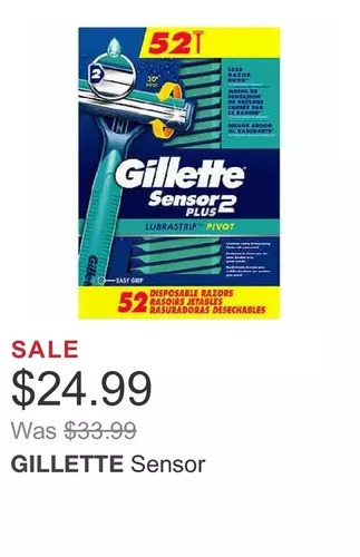 Costco Gillette sensor offer