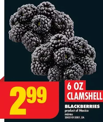 No Frills Blackberries offer
