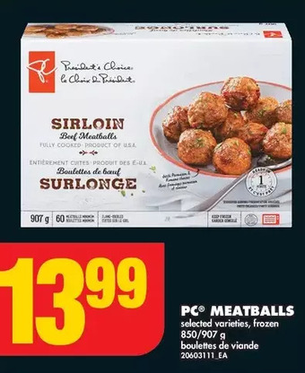No Frills Pc meatballs offer