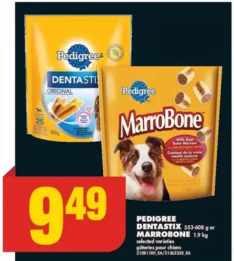 No Frills Pedigree dentastix or marrobone offer