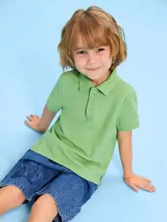 SheIn Shein basics toddler boys solid polo shirt offer