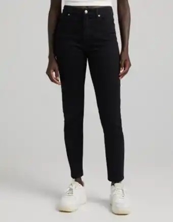 Asos Bershka high waist skinny jeans in black offer
