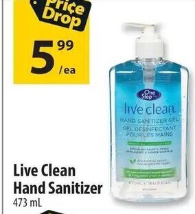 Co-op Live Clean Hand Sanitizer 473ml offer