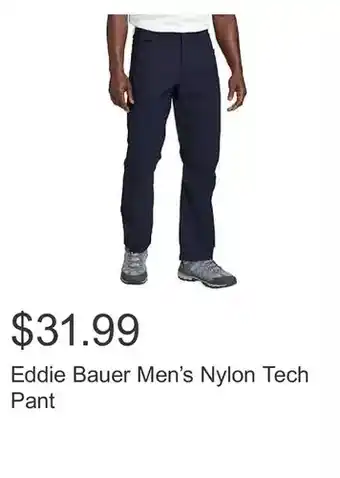 Costco Eddie bauer men’s nylon tech pant offer