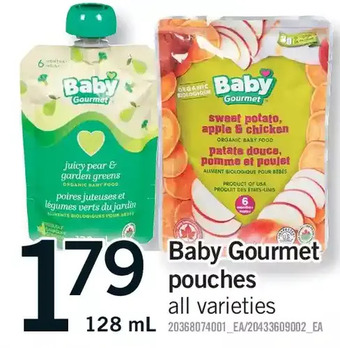 Fortinos Baby gourmet pouches offer