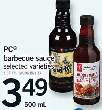 Fortinos Pc barbecue sauce offer