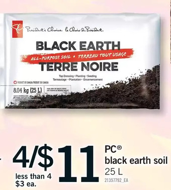 Fortinos Pc black earth soil offer
