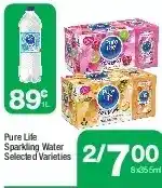 Highland Farms Pure life sparkling water offer