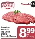 Highland Farms Fresh beef boneless top sirloin steaks offer