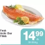 Highland Farms Fresh arctic char fillets offer