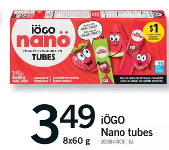 Fortinos Iogo nano tubes offer