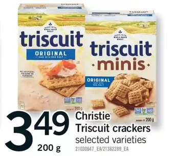 Fortinos Christie triscuit crackers offer