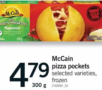 Fortinos Mccain pizza pockets offer