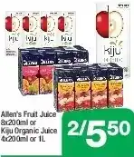 Highland Farms Allen's fruit juice or kiju organic juice offer