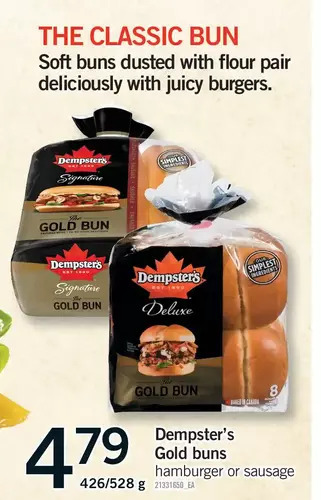 Fortinos Dempster's gold buns offer