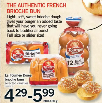 Fortinos La fournee doree brioche buns offer