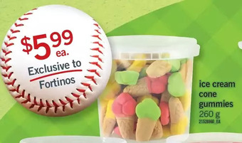 Fortinos Ice cream cone gummies offer
