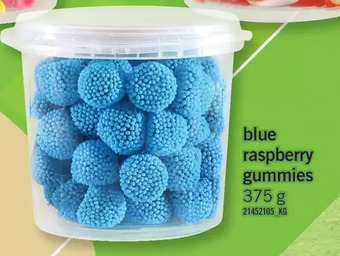 Fortinos Blue raspberry gummies offer