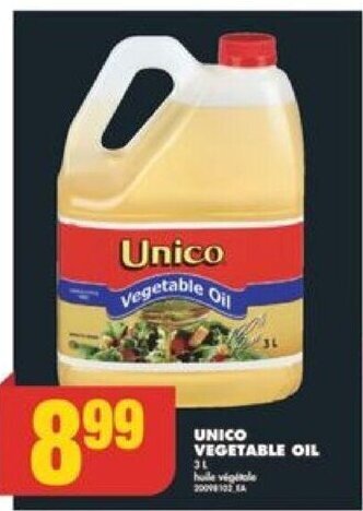 No Frills Unico Vegetable Oil 3L offer
