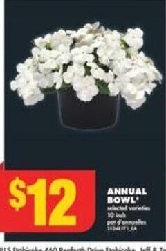 No Frills Annual bowl offer
