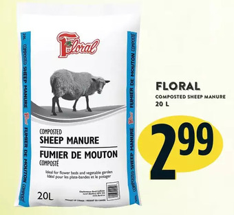 Marché Adonis Floral composted sheep manure offer