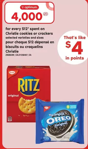 Valu-mart Christie cookies or crackers offer
