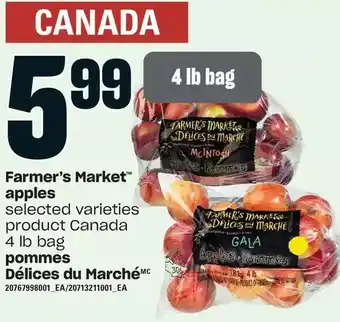 Valu-mart Farmer's market apples offer