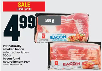 Valu-mart Pc naturally smoked bacon offer