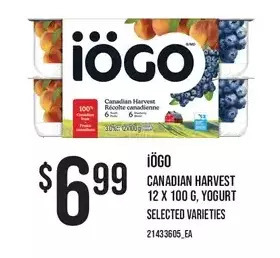 Loblaws Iögo canadian harvest yogurt offer