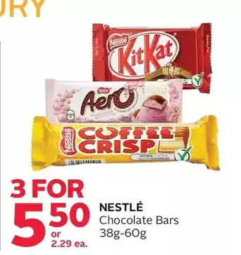 Rexall Nestlé chocolate bars offer