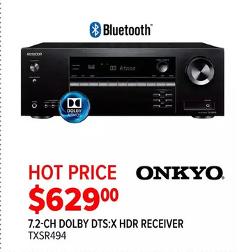 2001 Audio Video Onkyo 7.2-ch dolby dts:x hdr receiver offer