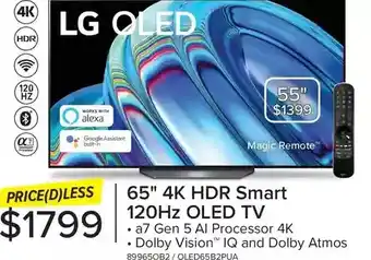 Leon's Lg 65 4k hdr smart 120hz oled tv | 55 offer