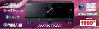 2001 Audio Video Yamaha 7.2-channel 8k musiccast zone 2 receiver offer