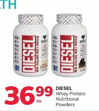 Rexall Diesel whey protein nutritional powders offer