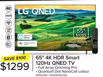 Leon's Lg 65 4k hdr smart 120hz qned tv | 55 offer