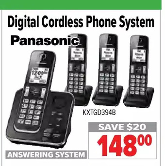 2001 Audio Video Panasonic digital cordless phone system offer