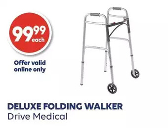 Wellwise by Shoppers Drive medical deluxe folding walker offer