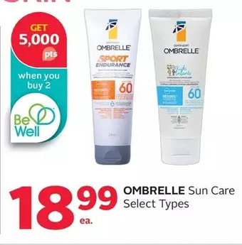 Rexall Ombrelle sun care offer
