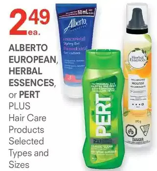 Guardian Pharmacy Alberto european, herbal essences or pert plus hair care products offer