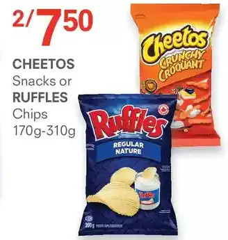 Guardian Pharmacy Cheetos snacks or ruffles chips offer
