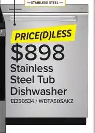 Leon's Stainless steel tub dishwasher offer