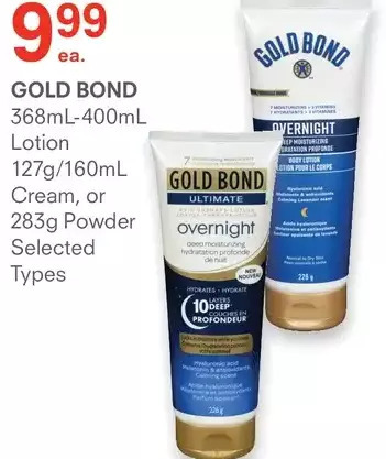 IDA Pharmacy Gold bond lotion, cream or powder offer